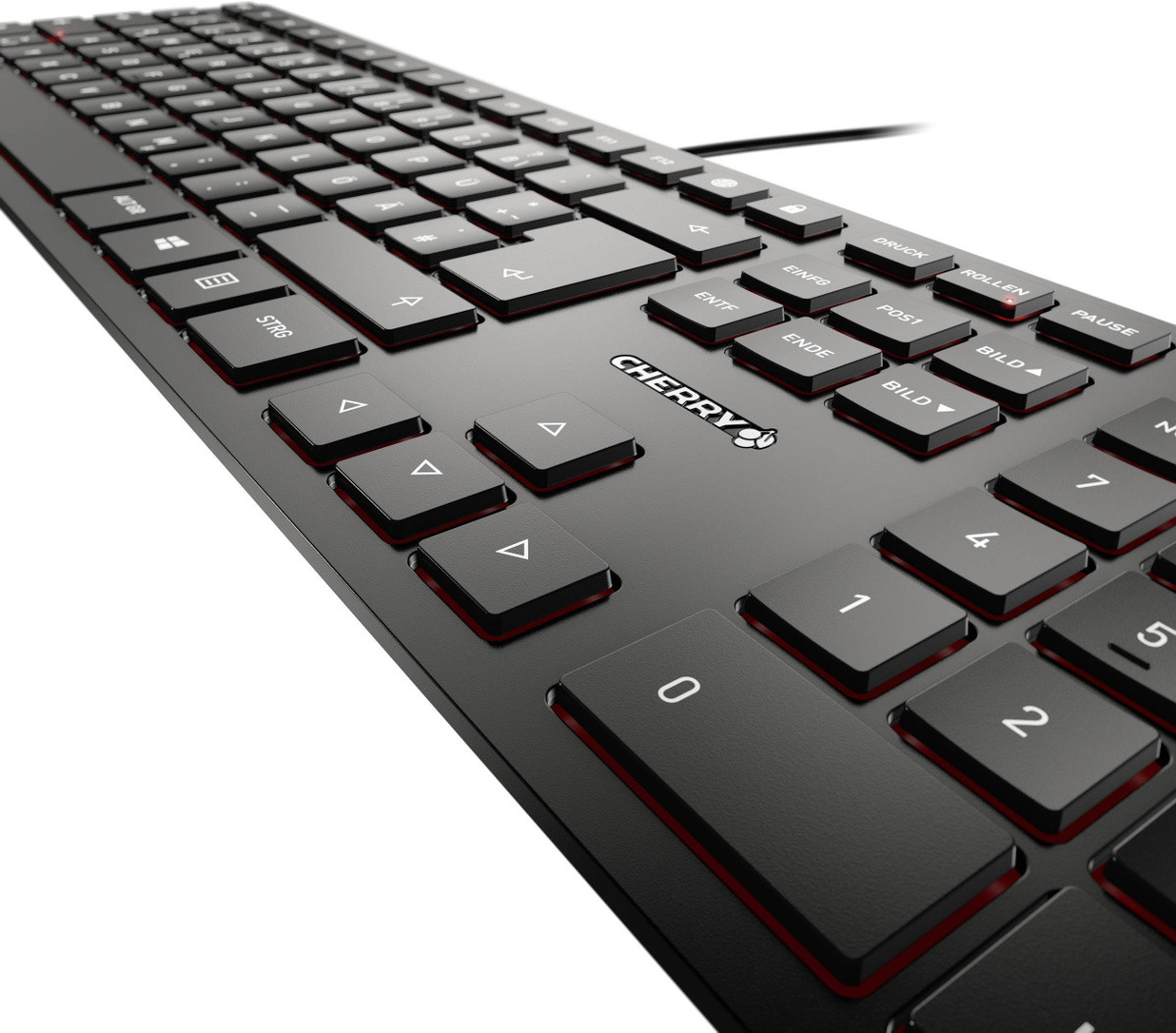 Ультратонка клавіатура Cherry KC 6000 Slim Black USB