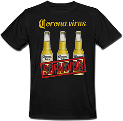 Футболка Beer "Corona Extra" (чорна)