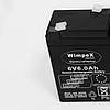 Акумулятор 6 вольт 6 ампер (6V 6.0 Ah) Wimpex, фото 2