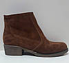 STTOPA деми. Висота 13 см. Розмір 38.Полусапожки Казаки з натуральної шкіри. 210-3641-45 Руді Коричневі, фото 2