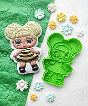 3D форми-вирубки для пряників "Лялька ЛОЛ 3"
