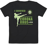 Детская футболка I Survived (чёрная)