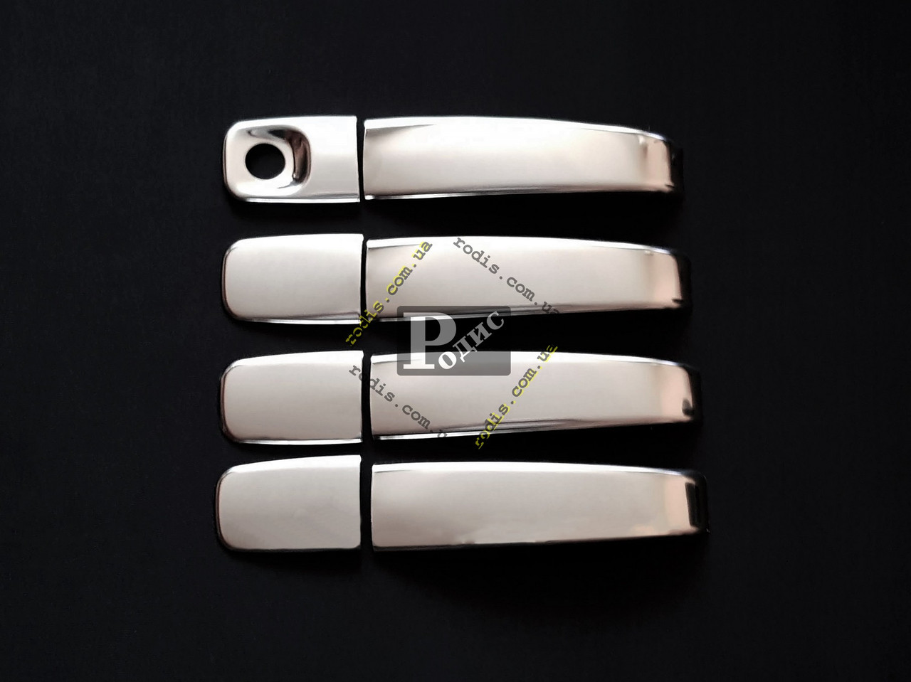 Накладки на ручки Nissan Primastar 2001-2014, неірж. сталь 4 шт. - Захисні накладки Ніссан Примастар