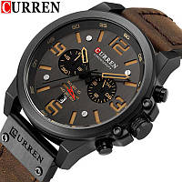 Часы CURREN 8314 Black Dark Brown 47mm (Quartz).