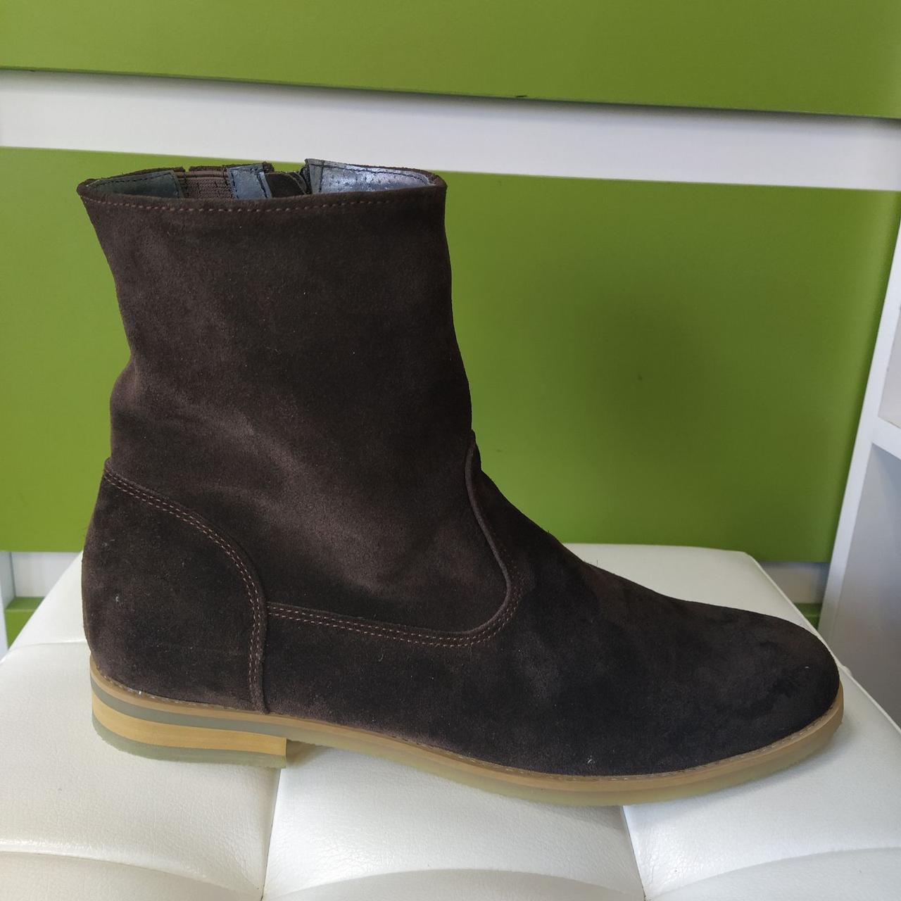 STTOPA деми. Висота 17 см. Розміри 44. Напівчоботи великих розмірів шкіряні. 285-44 Коричневі, фото 1