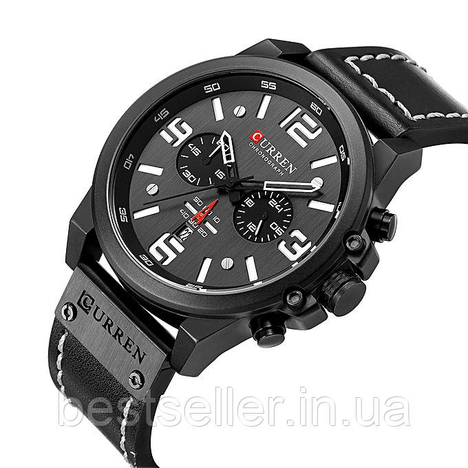 Годинник CURREN 8314 Chronograph Black Edition 47mm (Quartz).