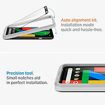 Защитное стекло Spigen для Google Pixel 4 (2019) Glas.tR AlignMaster, Black, фото 3