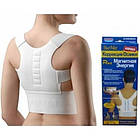 Масажер корсет для спини та корекції постави Power Magnetic/ Магнітний коректор постави з нейлону, фото 2