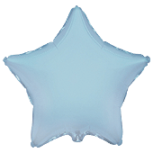 18" звезда б/м пастель голубая 301500 AB фольга