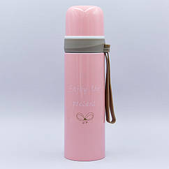 Термос сталевий Vacum Cup 2375 MY FASHION STYLE 500 мл Рожевий