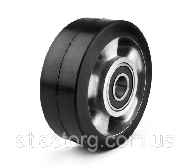 Колесо з еластичної гуми, діаметр 200 мм, без кронштейна з підшипниками