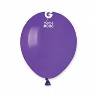 Воздушные шарики 5" (13 см) пастель 08 фиолетовый (A50)