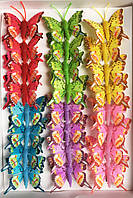 Метелики з пір'я 5 см