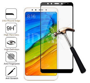 Захисне скло Xiaomi Redmi 5 Plus чорне (Ксіомі Редмі 5 Плюс)
