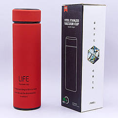 Термос сталевий Vacum Cup D-013 LIFE 450 мл Червоний