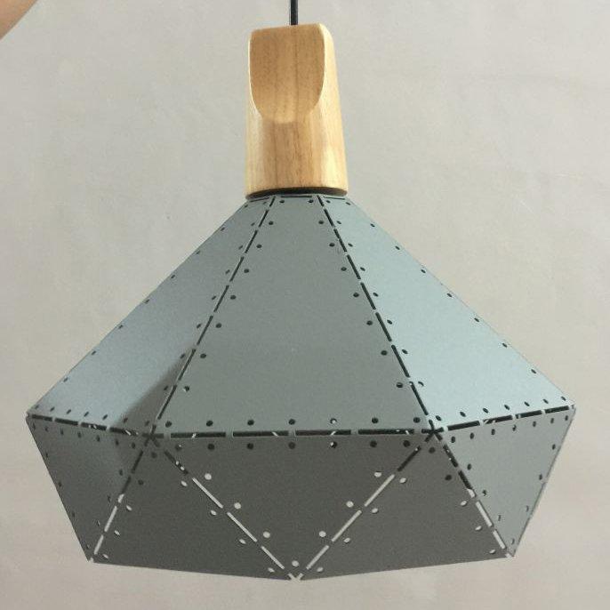 Люстра з полігональним дизайном SLAVIA ZD038A/D300 сірий