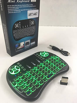 Клавіатура KEYBOARD wireless i8 з підсвіткою ART-4467 (100 шт./ящи)