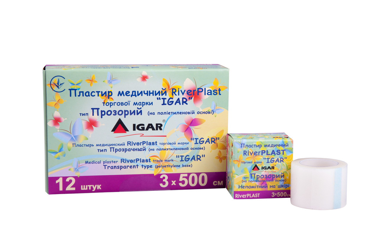 Пластир медичний прозорий котушка 3х500см