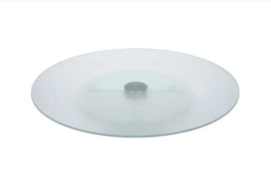 Скляне обертове блюдо для подачі десертів Helios 350 мм 1 шт (6842/1) HD, фото 1