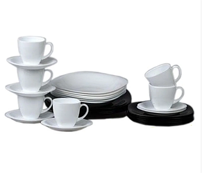 Столовий сервіз Luminarc Carine Black/White 30 перед (N1500)