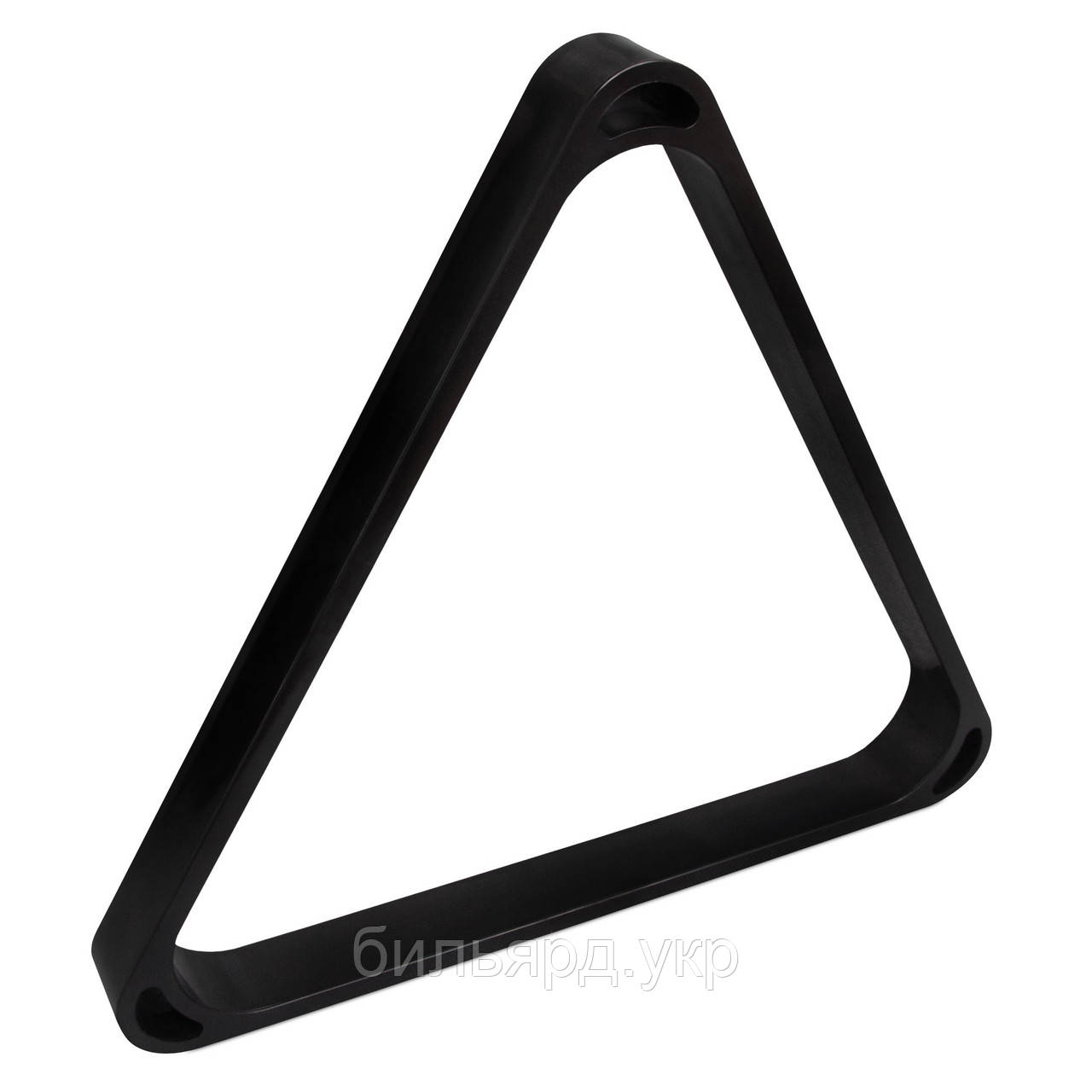 Трикутник для кулі УСИЛЬНИЙ пластик чорний ø57.2