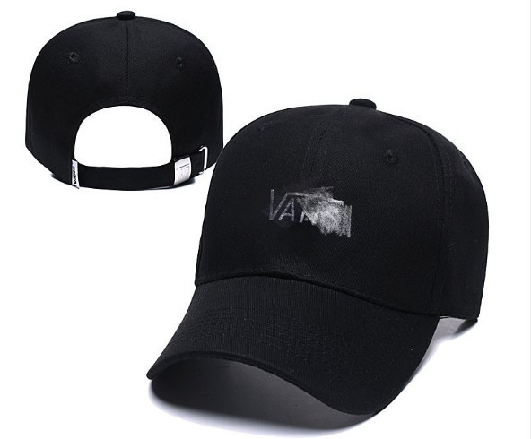 Кепка Бейсболка Ванс (Vans)  чорна з білим лого