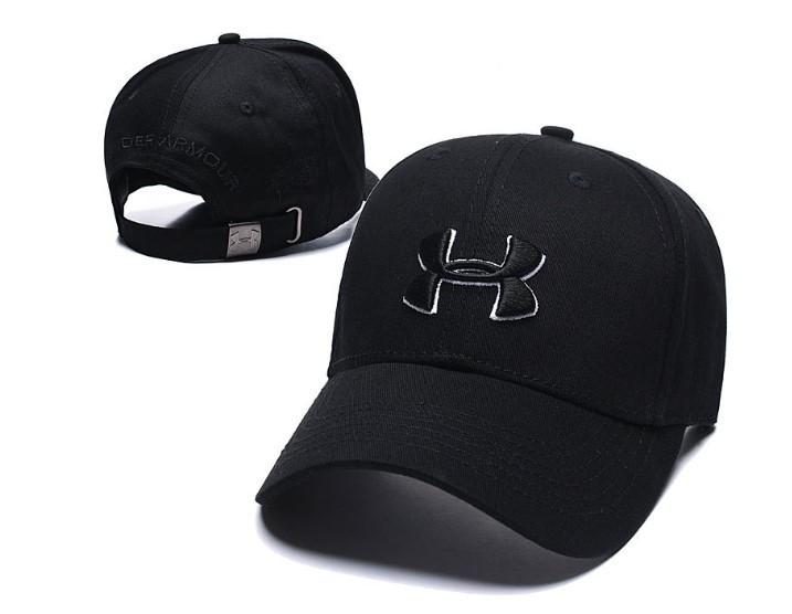Кепка бейсболка Under armour (Андер армор) чорна з чорним лого