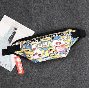 Сумка на пояс Бананка Supreme суприм Міньйон