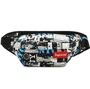 Сумка на пояс Бананка Supreme суприм Нью-Йорк синій