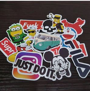 Sticker bombing