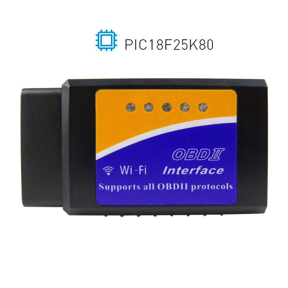 Автосканер ELM327 версія 1.5 Wi-Fi OBD2 на чіпі PIC18F25K80 (Повна версія)