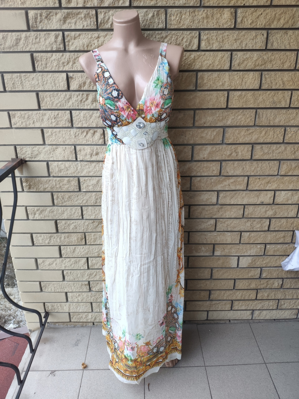 Сарафан шифоновий довгий, у підлогу, є великі розміри WHOLE FORKS, Туреччина