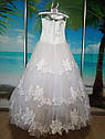 Біле Весільне плаття 42-44-46 розмір б/у, фото 3
