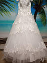 Біле Весільне плаття 42-44-46 розмір б/у, фото 4