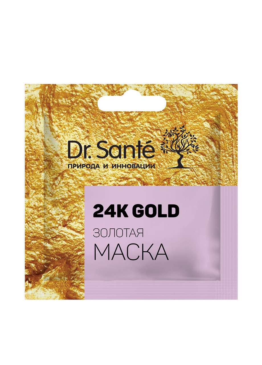 Золота маска - Dr. Sante Face Care Mask 24K Gold
