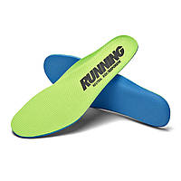 Стельки Running для спортивной обуви спортивные стельки для кроссовок салатовые 38р.(25 см)