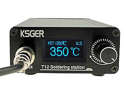 KSGER V3.1S OLED Паяльна станція російською мовою на жалах Hakko T12 тонка передня панель
