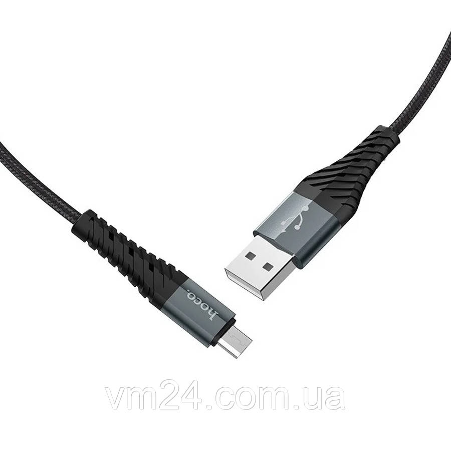 USB cable HOCO MicroUSB (X38) Cool черный - фото 2 - id-p1143271841