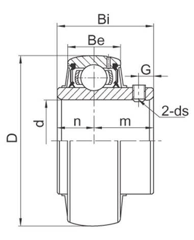 Підшипник UC 307 (LE 307 2F) BEL, фото 2