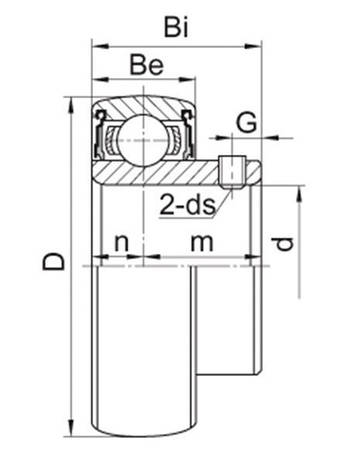 Підшипник SB 209 (YAE45RRB) BBC-R, фото 2