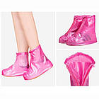 Водонепроникні чохли на взуття багаторазові бахіли для захисту взуття від дощу і бруду ОПТ, фото 4