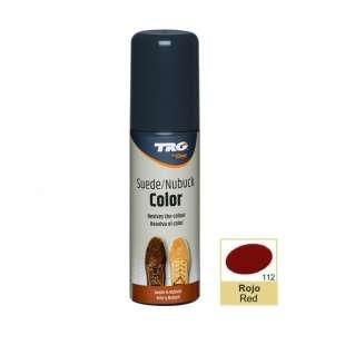 Крем-фарба колір Red (Червоний) для замші та нубуку Trg Nubuck Color, 75 мл No112