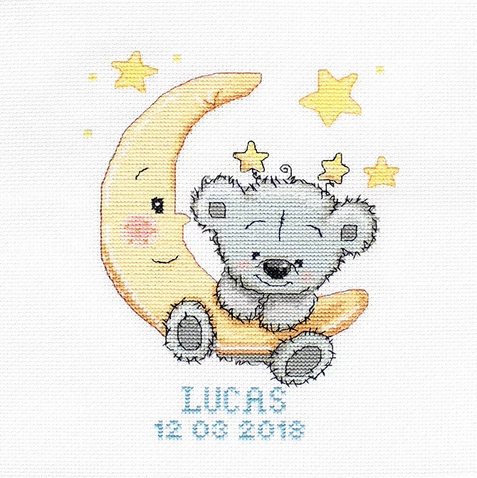 B1146 Метрика Lucas. Набір для вишивки хрестиком Luca-S, фото 1