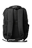 Міський стильний чорний рюкзак з USB-зарядкою та відділенням під ноутбук, рюкзак із зарядкою для телефона, фото 5