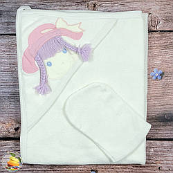 Рушник+ рукавичка для купання Розмір: 66х 76 см (20260)