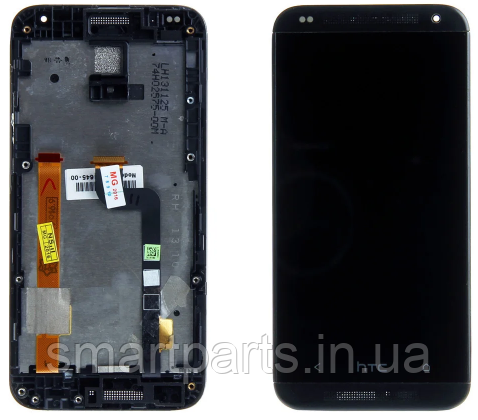 Дисплей для HTC Desire 601 Dual Sim, 315n с сенсором (тачскрином) и рамкой черный Оригинал (Тестирован)