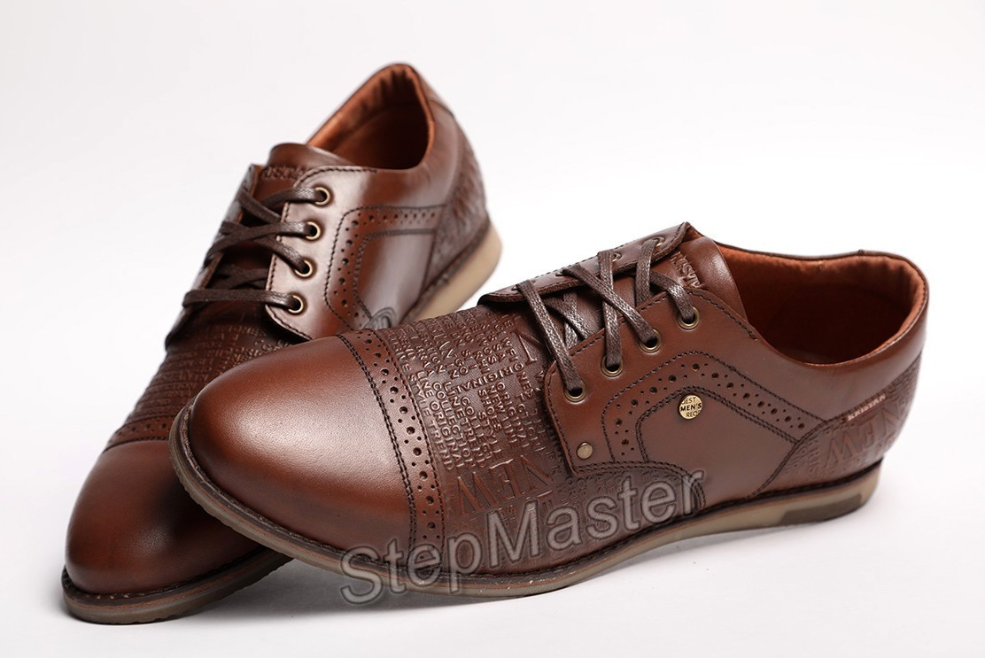 Кожаные туфли броги Kristan Impression Brown - фото 2 - id-p1143339905