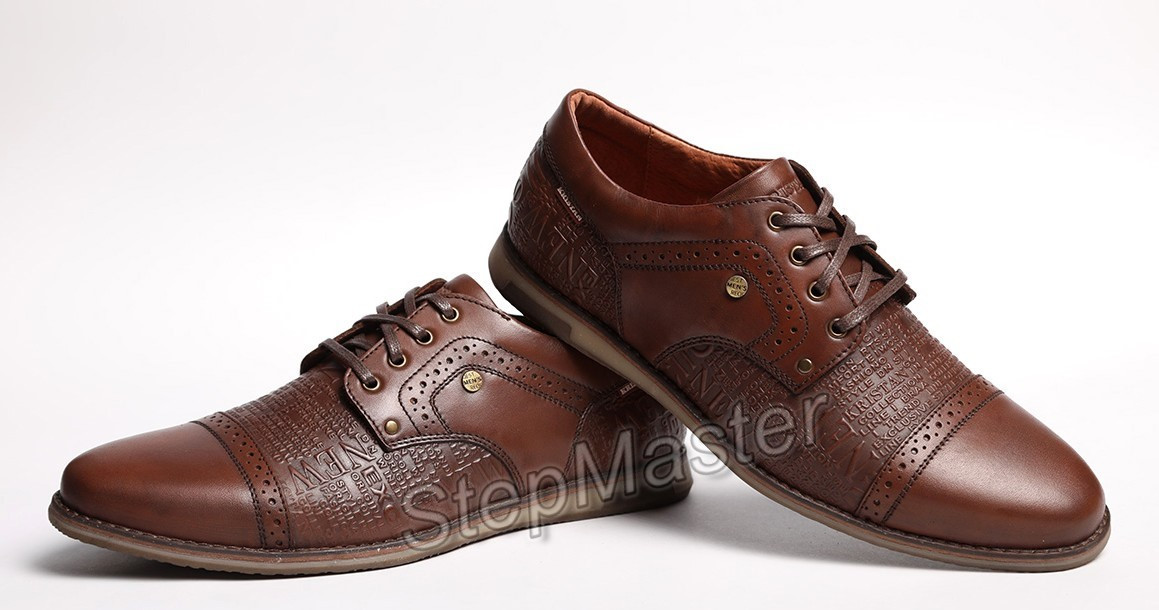 Кожаные туфли броги Kristan Impression Brown - фото 5 - id-p1143339905