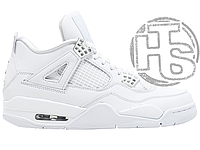 Мужские кроссовки Air Jordan 4 Pure Money Triple White 308497-100