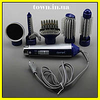 Професійний фен для сушіння волосся 6 в 1 Gemei GM-4834 | повітряний стайлер для укладання волосся